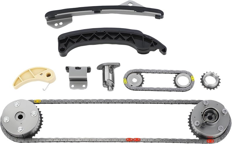 GEARCESS Timing Chain Kit Compatible with Pontiac Vibe 2009-2010 | Fit For Scion XD 2008-2009 2011-2014 | Fit For Toyota Corolla 2009-2015/Matrix 2009-2014/Prius 2011-2015, Replaces# 13050-0T021 13070-0T010 - Image 1